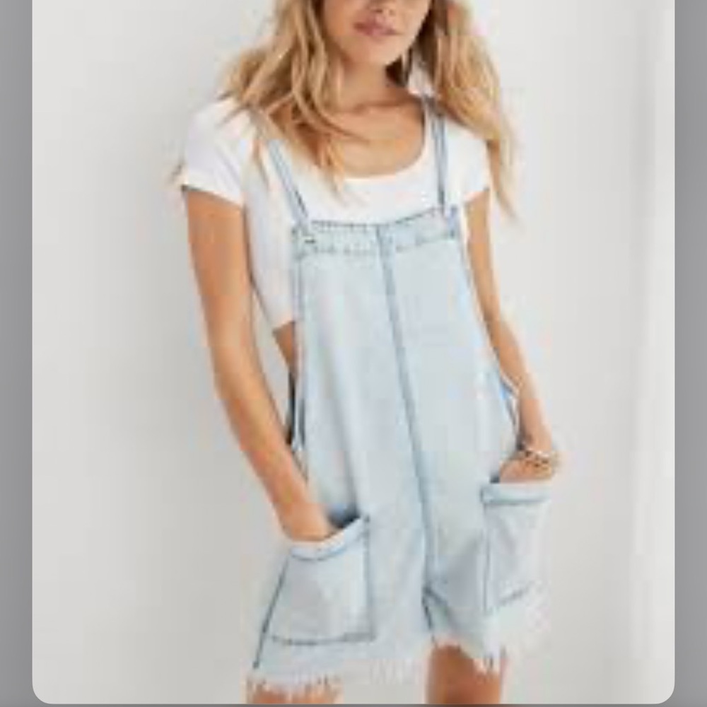 Aerie Double Strap Shortall